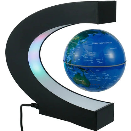 Magnetic Levitation Globe LED World Floating Lamp Rotating Globe Lights Bedside Lights Novelty Christmas Gifts Levitating Lamp