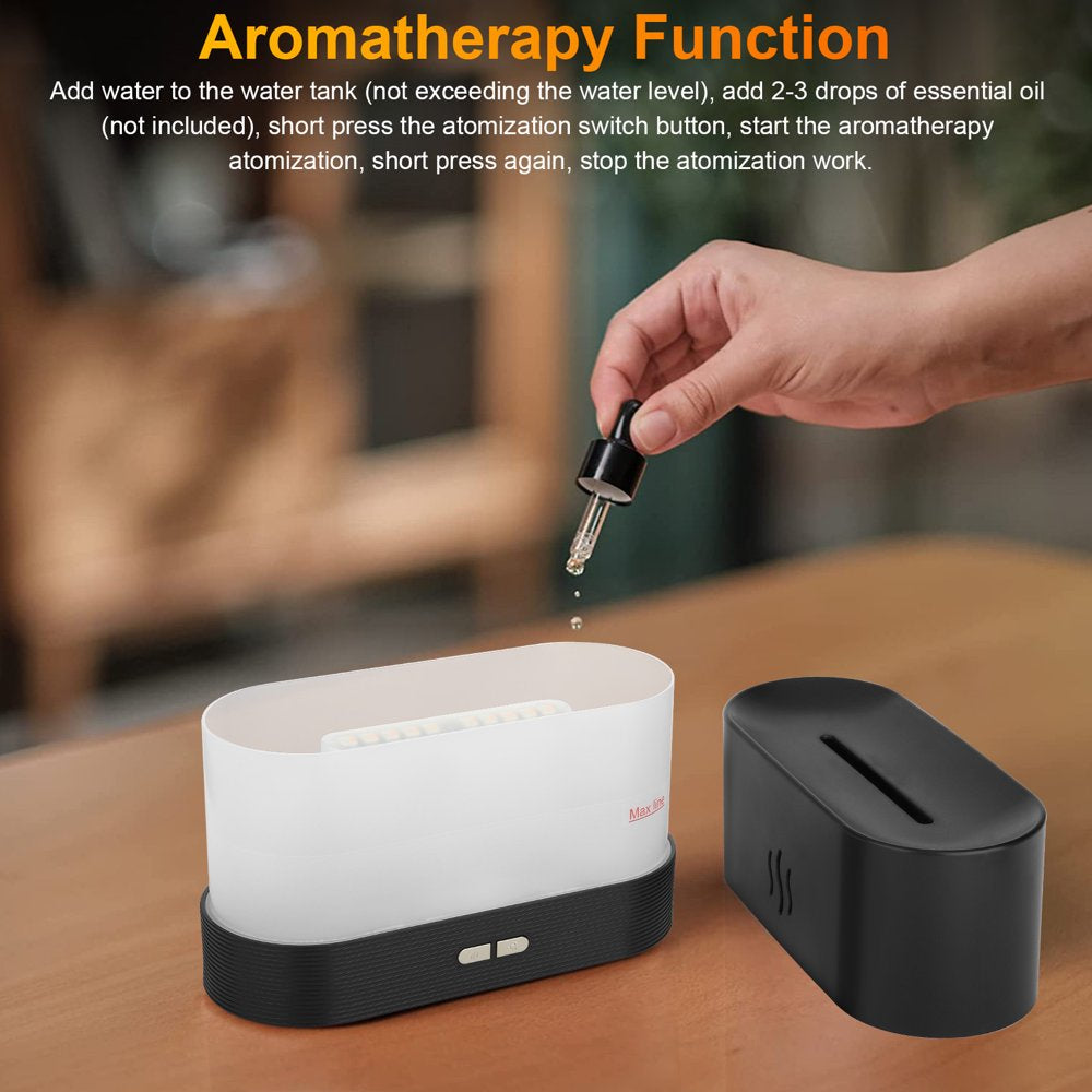 Flame Air Humidifier Essential Oil Diffuser for Home, Office, Spa, Gym