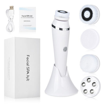 Electric 4In1 Face Cleansing Brush Sonic Blackhead