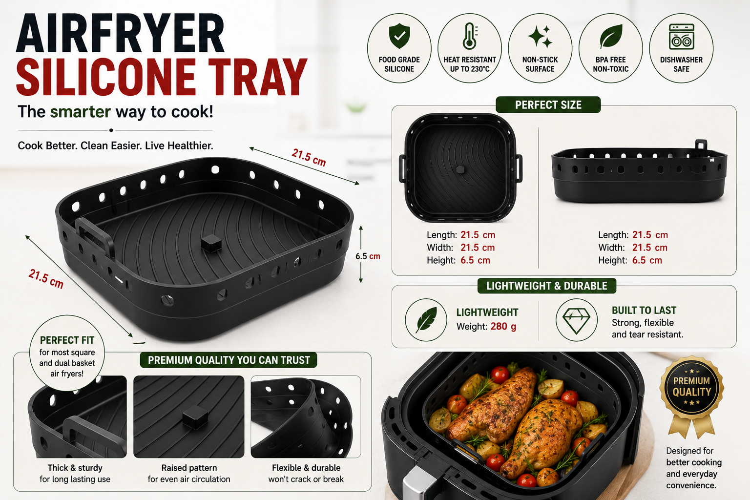 Silicone Air Fryer Liner