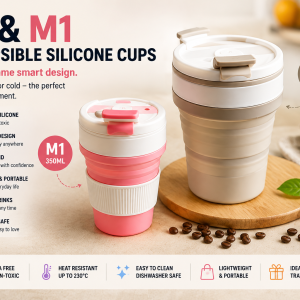 TaliKaya M1 Collapsible Silicone Travel Mug — The Commuter's Coffee Companion