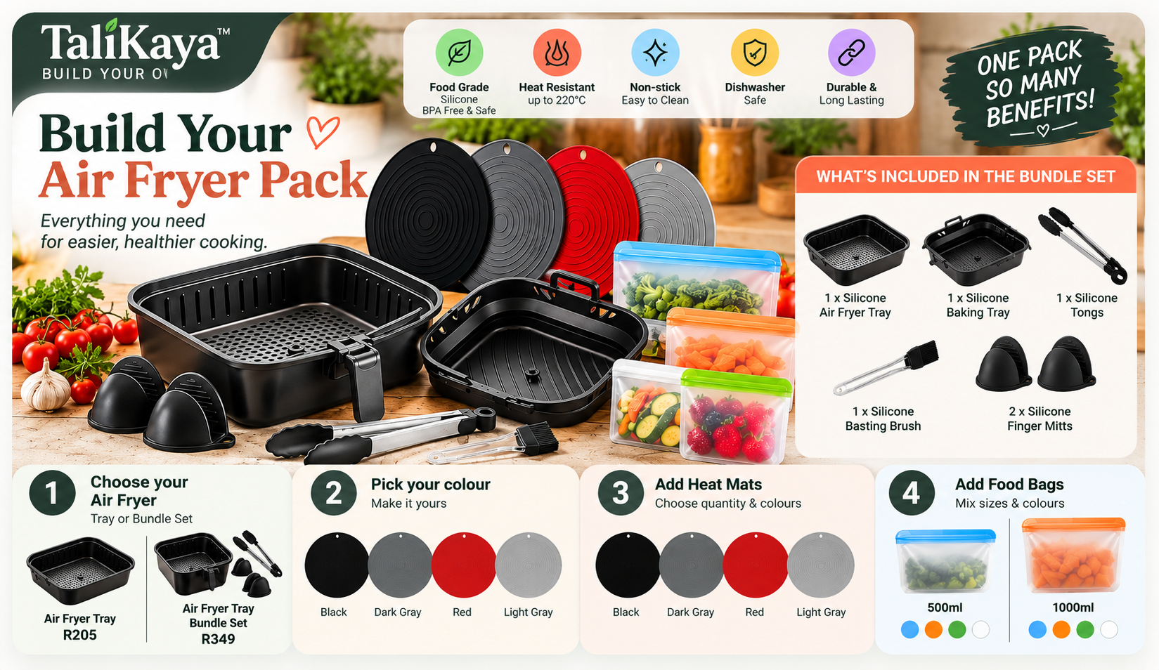 TaliKaya Build Your Air Fryer Pack